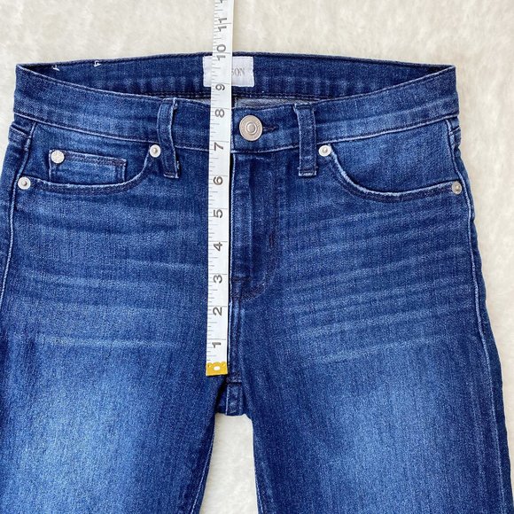 Hudson Jeans Crop Krista Super Skinny Dark Wash Size 27 - Picture 4 of 9